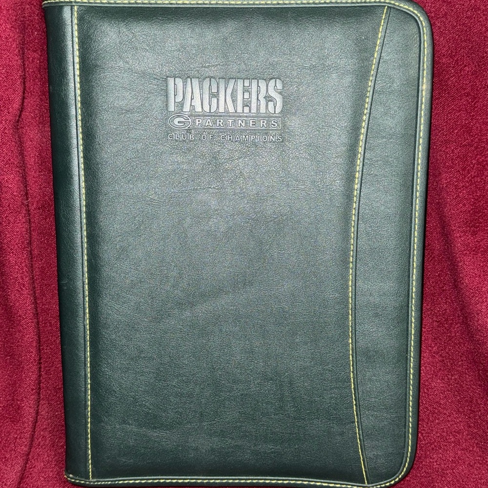 Green Packers leather Portfolio